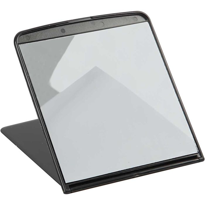 Espejo de mesa plegable, A: 18 cm, A: 16 cm, 1 ud
