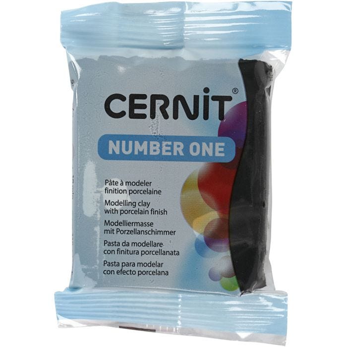 Cernit, negro (100), 56 gr/ 1 paquete