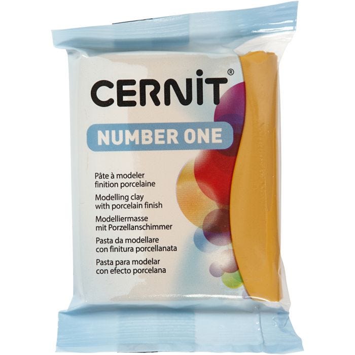 Cernit, yellow ochre (746), 56 gr/ 1 paquete