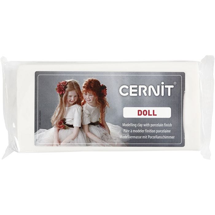 Cernit, blanco, 500 gr/ 1 paquete