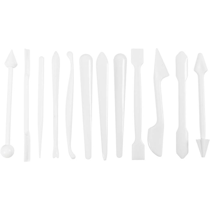 Palitos de Modelado, medidas 12,7-14,3 cm, blanco, 12 ud/ 1 paquete