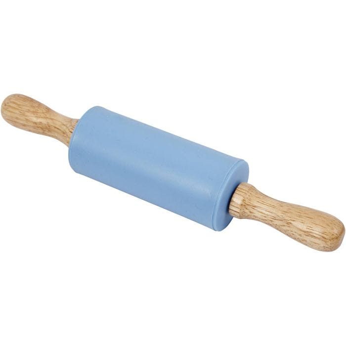 Rodillo , L. 23 cm, dia 4.5 cm, azul claro, 1 ud