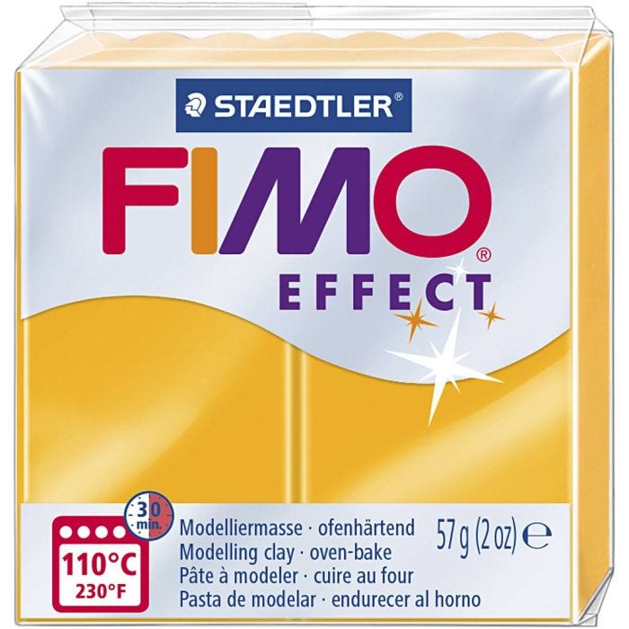 FIMO effect, naranja neón, 57 gr/ 1 paquete
