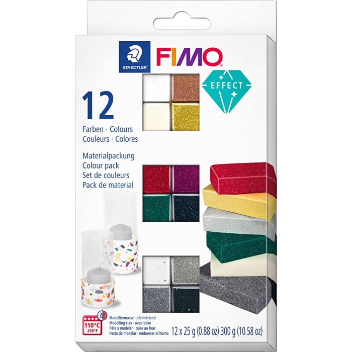 FIMO effect, surtido de colores, 12x25 gr/ 1 paquete