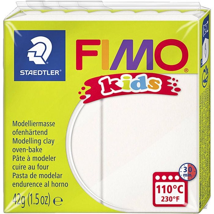Pasta de Modelar FIMO® Kids, blanco, 42 gr/ 1 paquete