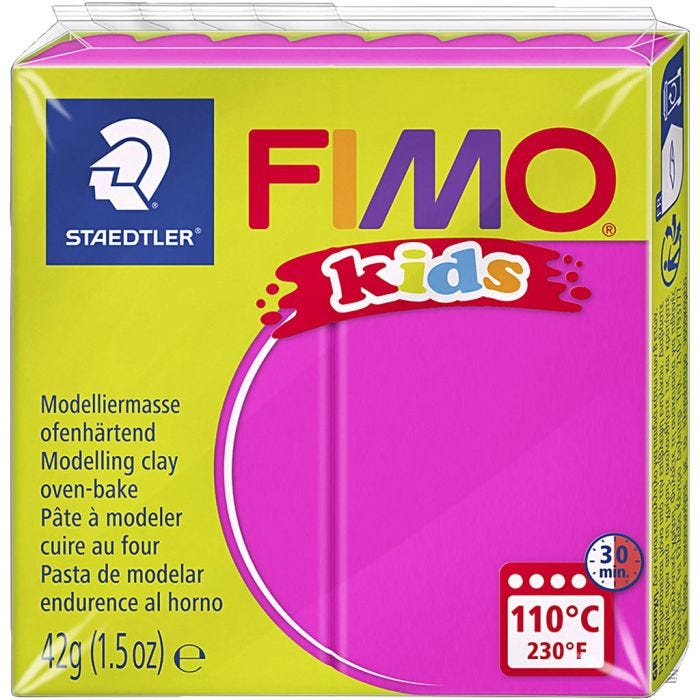 Pasta de Modelar FIMO® Kids, rosa, 42 gr/ 1 paquete