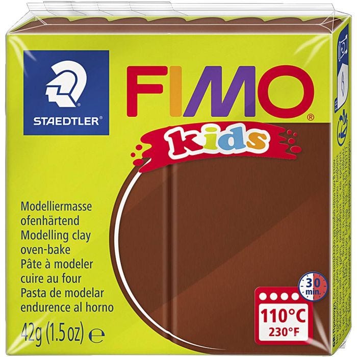 Pasta de Modelar FIMO® Kids, marrón, 42 gr/ 1 paquete