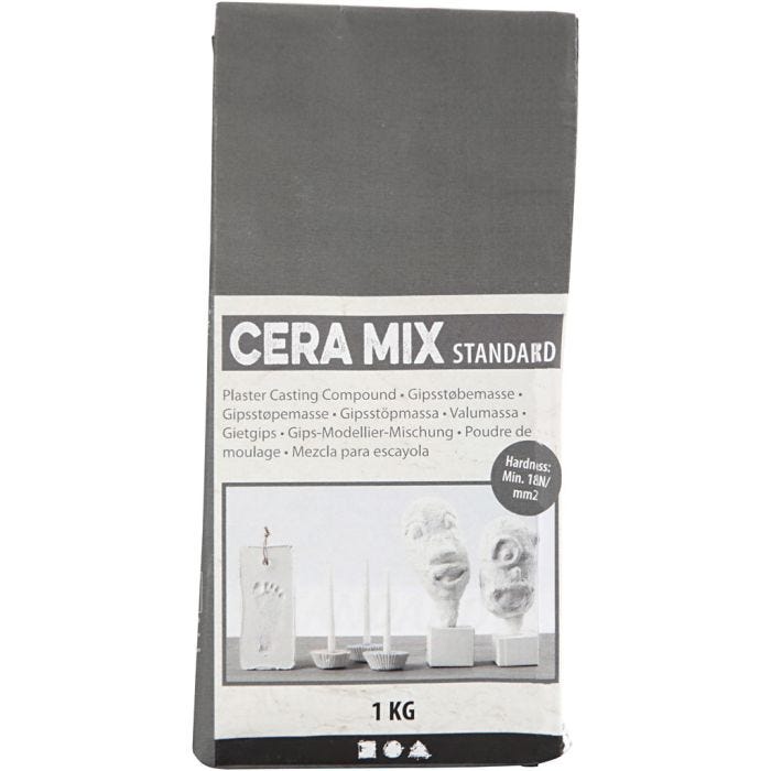 Mezcla para escayola Cera-Mix, gris claro, 1 kg