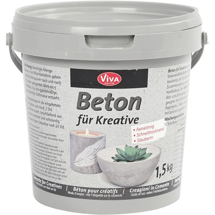 Cemento para manualidades, gris, 1500 gr/ 1 paquete