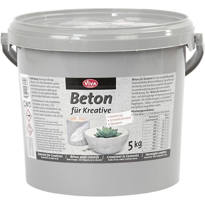 Cemento para manualidades, gris, 5000 gr/ 1 paquete