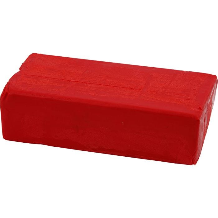 Pasta de Modelar, medidas 13x6x4 cm, rojo, 500 gr/ 1 paquete