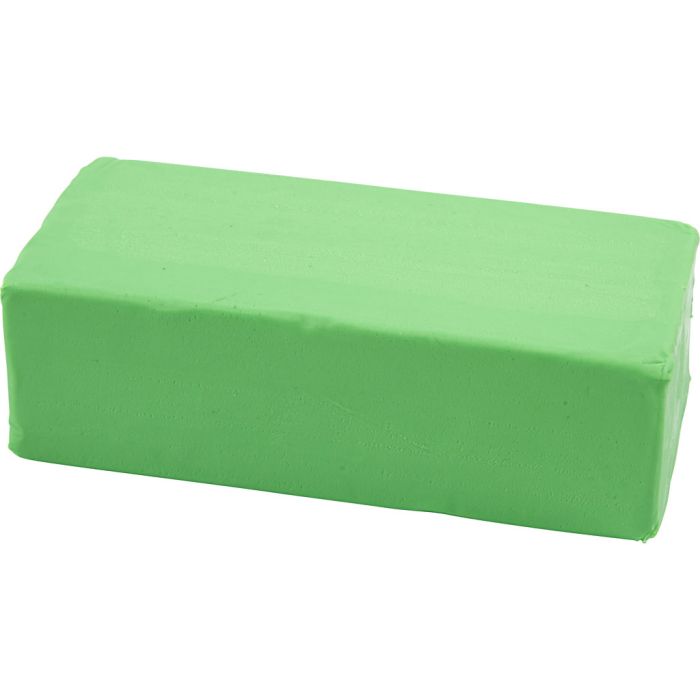 Pasta de Modelar, medidas 13x6x4 cm, verde neón, 500 gr/ 1 paquete