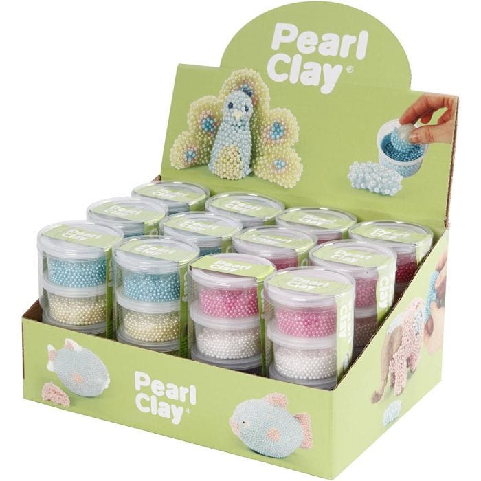 Pearl Clay®, surtido de colores, 12 set/ 1 paquete
