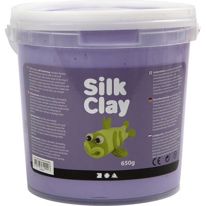 Silk Clay®, morado, 650gr/ 1 cubo