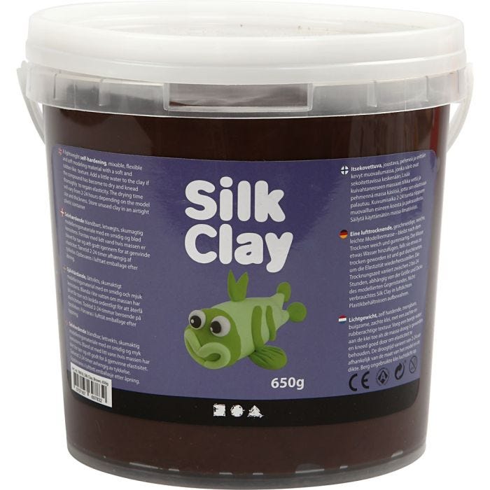 Silk Clay®, marrón, 650 gr/ 1 cubo