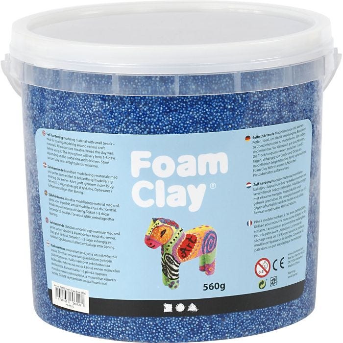 Foam Clay®, azul, 560gr/ 1 cubo