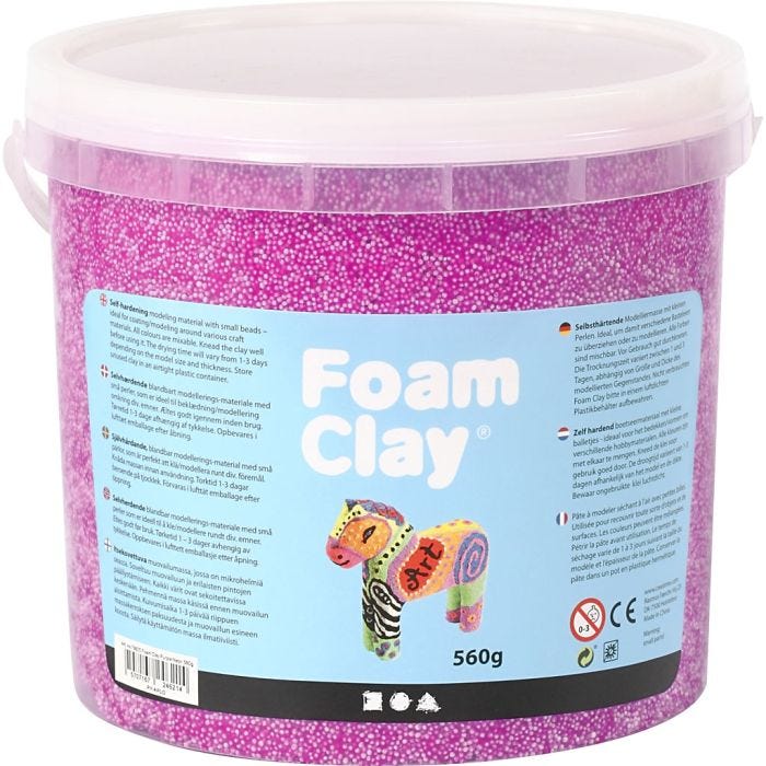 Foam Clay®, morado neón, 560 gr/ 1 cubo