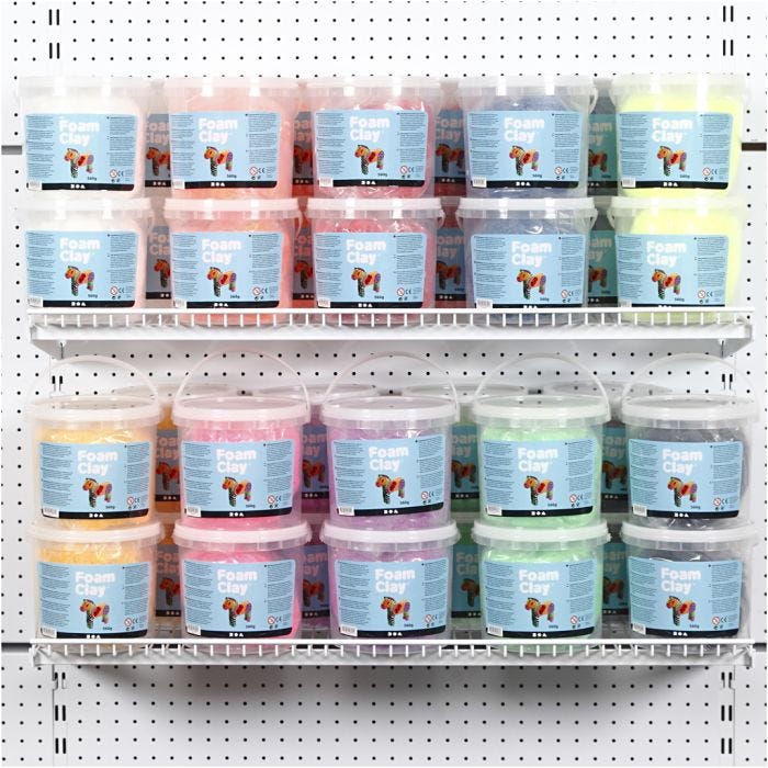 Foam Clay®, surtido de colores, 10 cubos/ 1 paquete