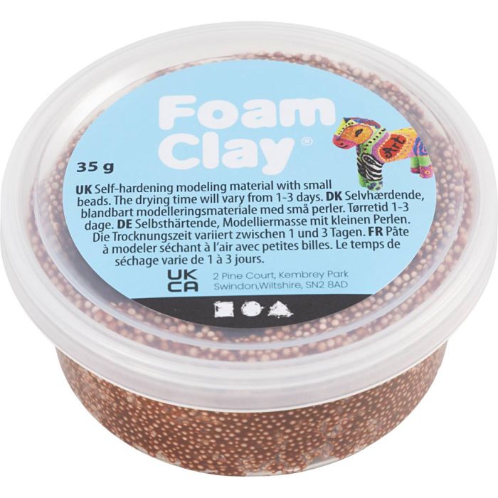 Foam Clay®, marrón, 35 gr/ 1 bote