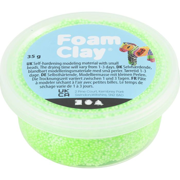 Foam Clay®, verde claro, 35 gr/ 1 bote