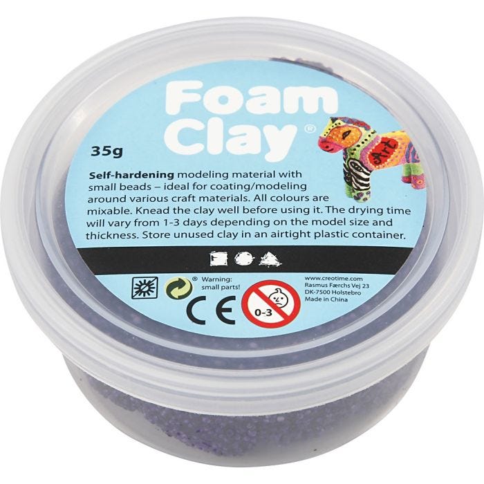 Foam Clay®, morado, 35 gr/ 1 bote