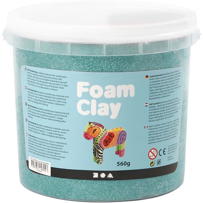 Foam Clay®, verde oscuro, 560 gr/ 1 cubo