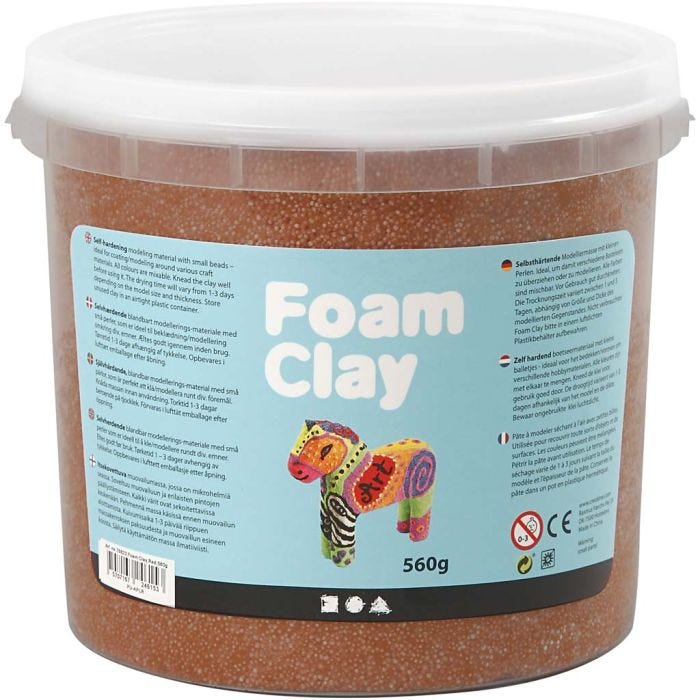 Foam Clay®, marrón, 560 gr/ 1 cubo