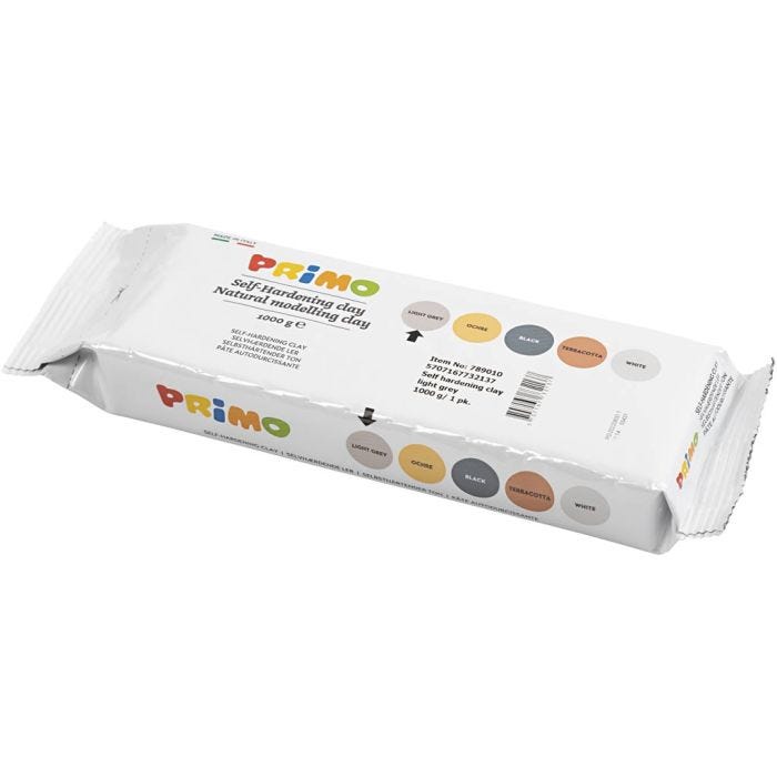 Arcilla de Autoendurecimiento, gris claro, 1000gr/ 1 paquete