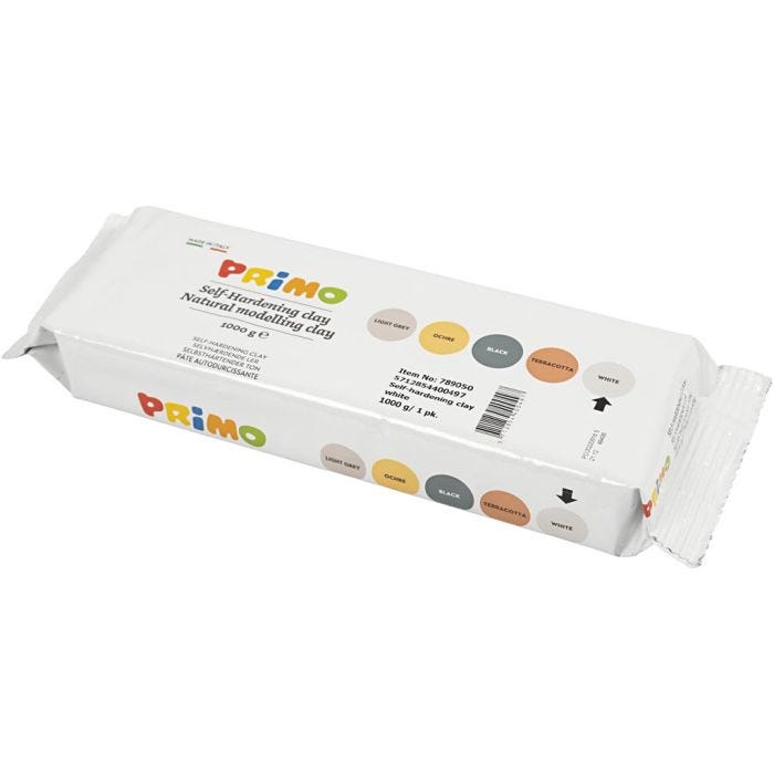 Arcilla de Autoendurecimiento, blanco, 12x1000 gr/ 1 paquete