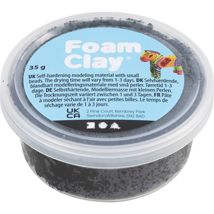 Foam Clay®, negro, 35 gr/ 1 bote