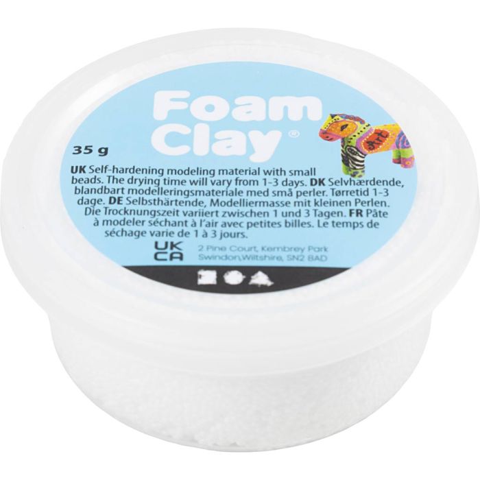 Foam Clay®, blanco, 35 gr/ 1 bote