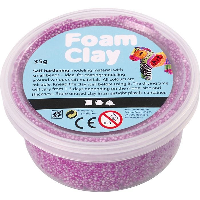 Foam Clay®, morado neón, 35 gr/ 1 bote