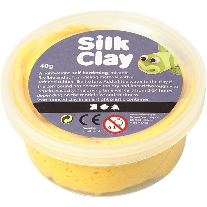 Silk Clay®, amarillo, 40 gr/ 1 bote