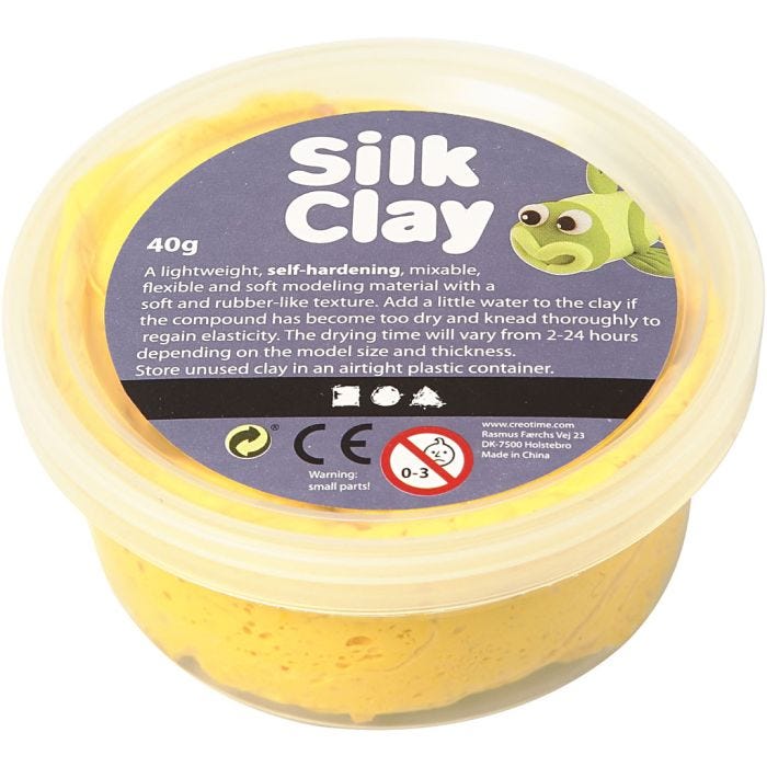 Silk Clay® , amarillo, 40 gr/ 1 bote