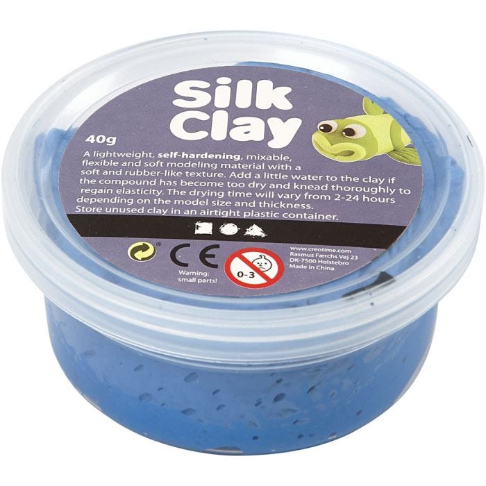 Silk Clay®, azul, 40gr/ 1 bote