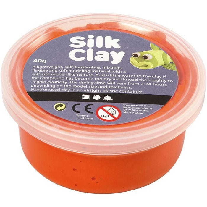 Silk Clay®, naranja, 40 gr/ 1 bote