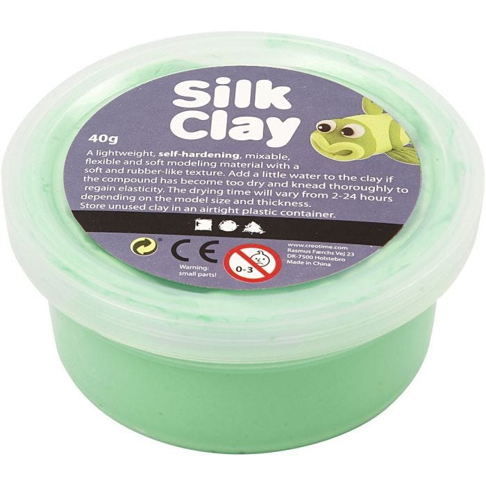 Silk Clay®, verde claro, 40 gr/ 1 bote