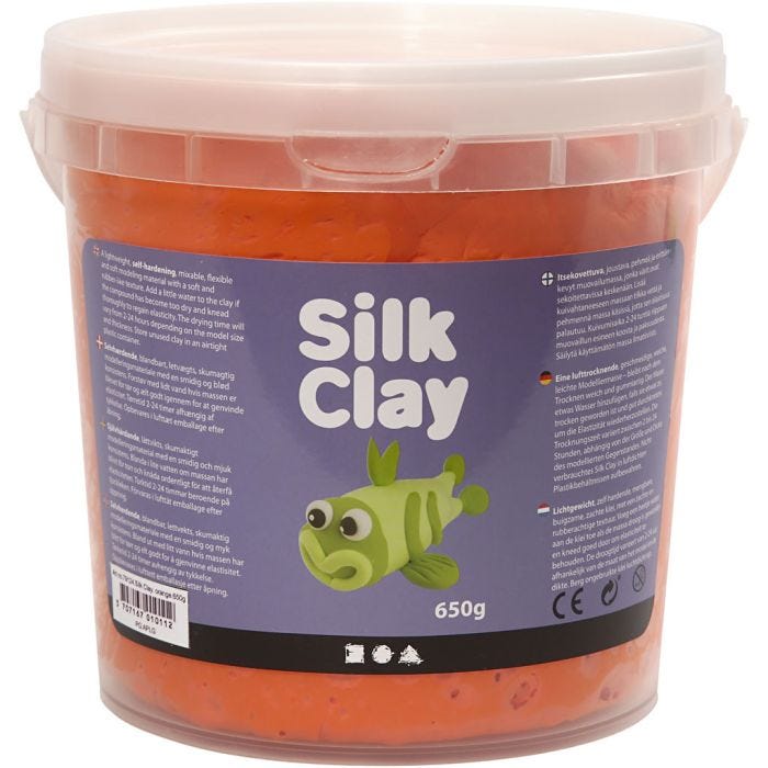 Silk Clay®, naranja, 650 gr/ 1 cubo