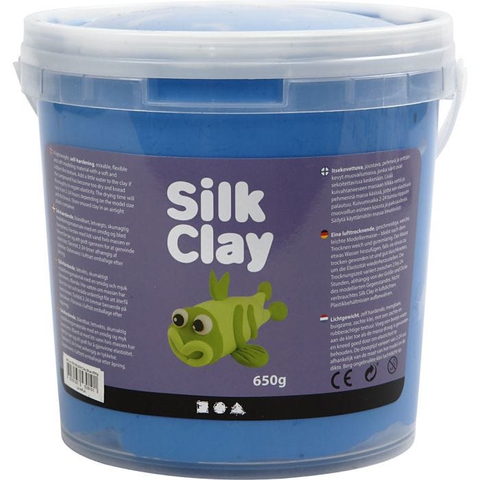 Silk Clay®, azul, 650 gr/ 1 cubo