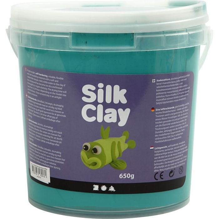 Silk Clay®, verde, 650 gr/ 1 cubo