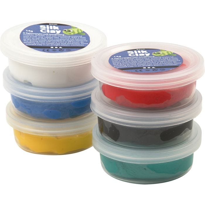 Silk Clay®, colores estándar, 6x14 gr/ 1 paquete