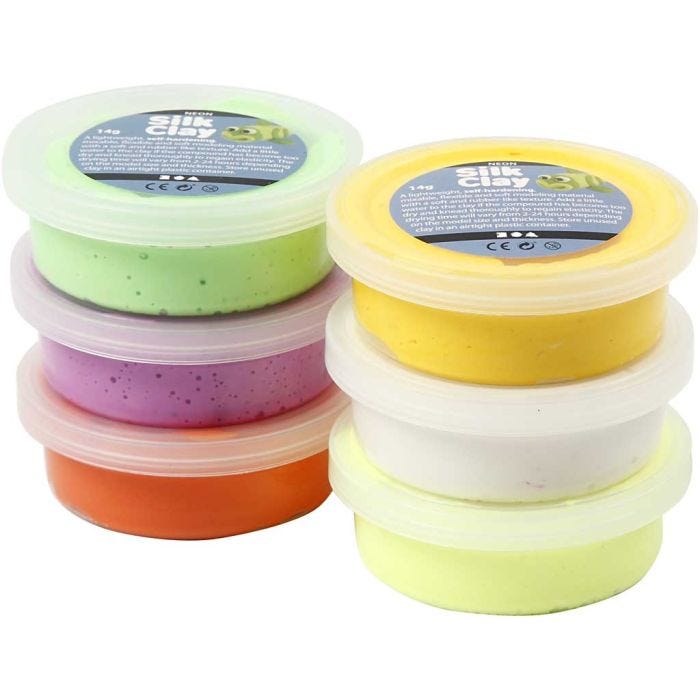 Silk Clay®, colores primaverales, 6x14 gr/ 1 paquete