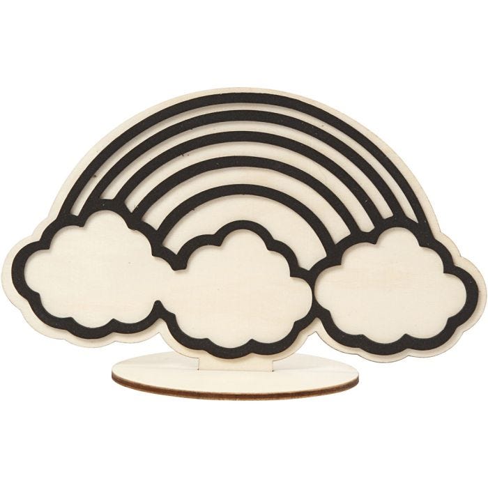 Figura de decoración, arco iris, 10,5 cm, 1 ud
