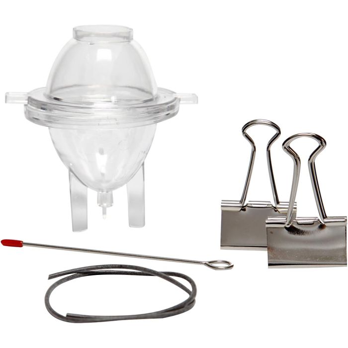 Molde para velas, huevo, A: 65 mm, dia 47 mm, 1 ud