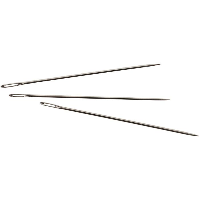Agujas para mechas, L. 10 cm, 10 ud/ 1 paquete