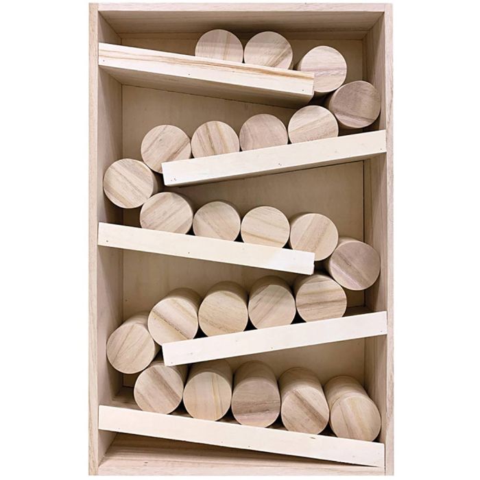 Calendario de Adviento para personalizar, medidas 45,5x29x7,8 cm, 1 ud