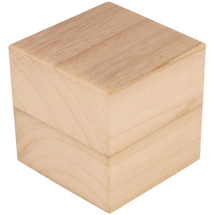 Bloques de madera, medidas 8 cm, 3 ud/ 1 paquete