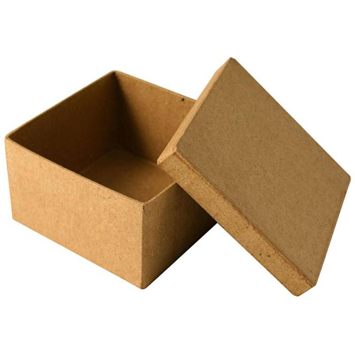 Caja de cartón, Cuadrado, A: 5 cm, medidas 8,5x8,5 cm, 1 ud