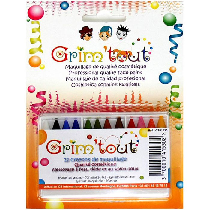 Pintura facial, 12 ud/ 1 bote
