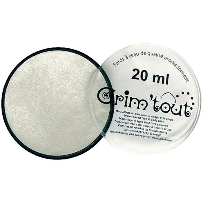 Paleta de pintura facial profesional, blanco perla, 20 ml/ 1 bote